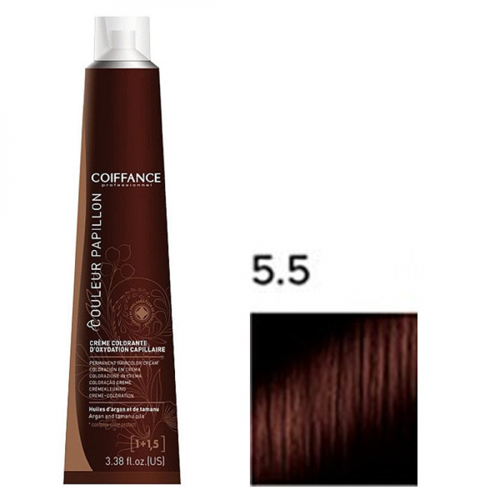 Coiffance Couleur Papillon Color Cream Стойкая крем-краска для волос 5.5 махагон светло-коричневый 100мл