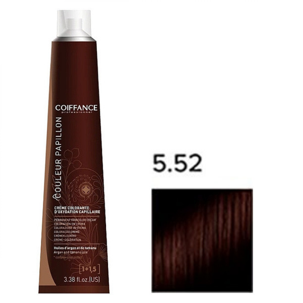 Coiffance Couleur Papillon Color Cream Стійка крем-фарба для волосся_5.52 інтенсивний махагон