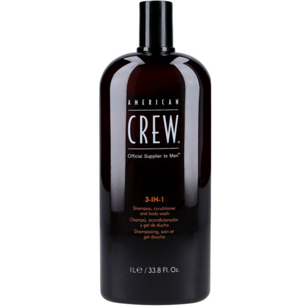 American Crew 3-in-1_Шампунь, кондиціонер та гель для душу 3в1 1000мл