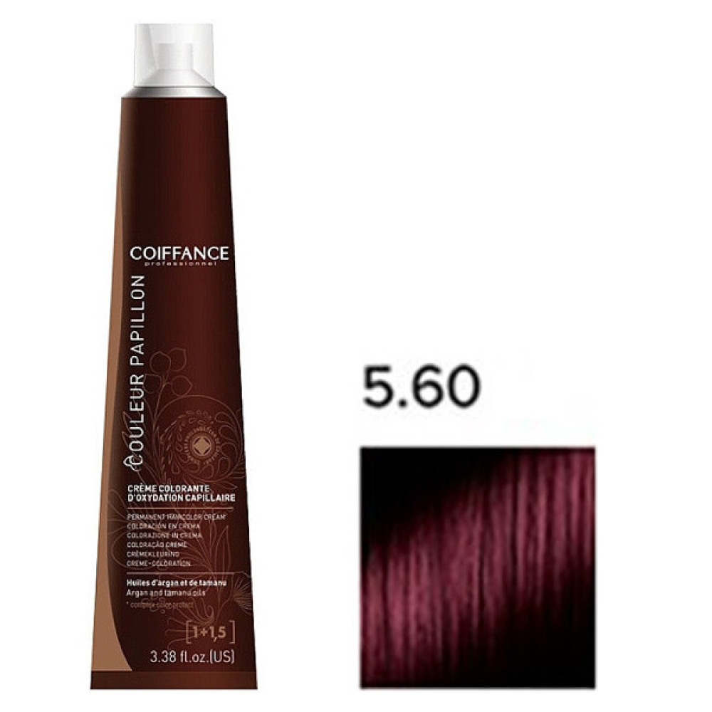 Coiffance Couleur Papillon Color Cream Стойкая крем-краска для волос 5.60 интенсивный красный