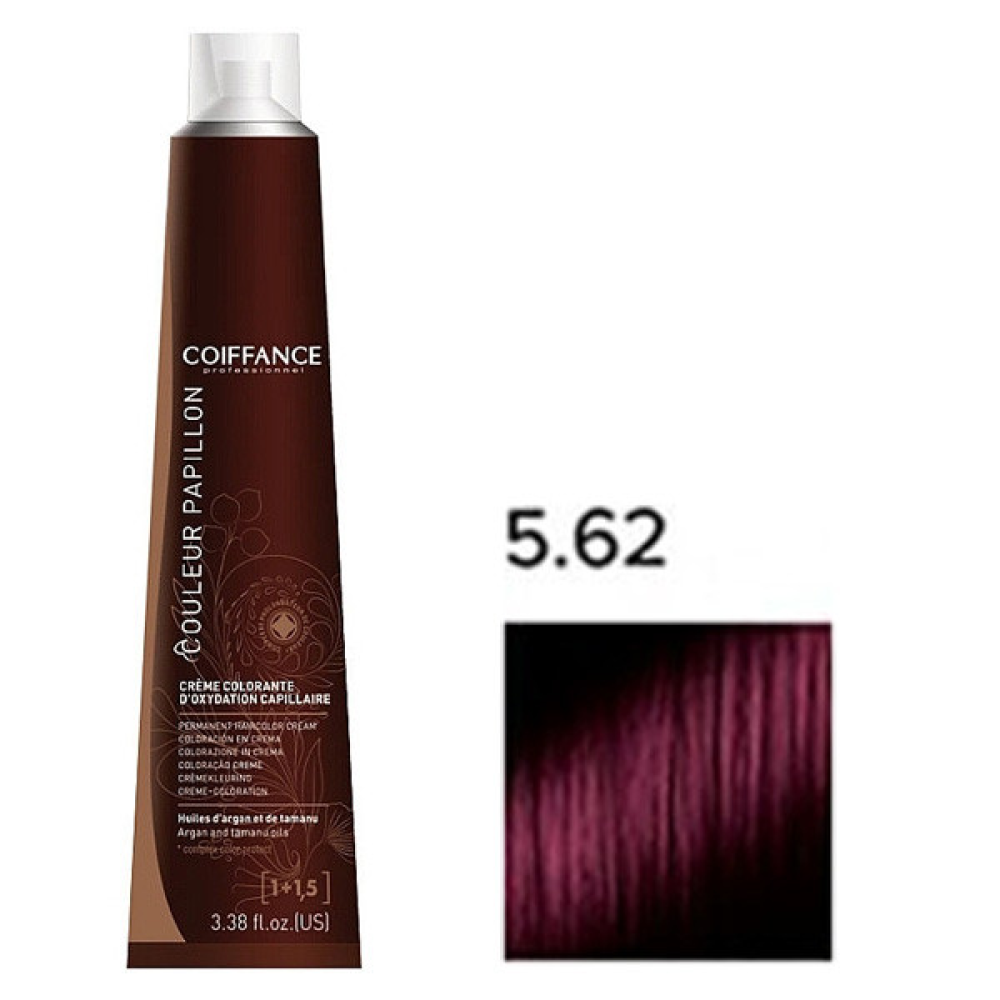 Coiffance Couleur Papillon Color Cream Стойкая крем-краска для волос 5.62 красный интенсивный