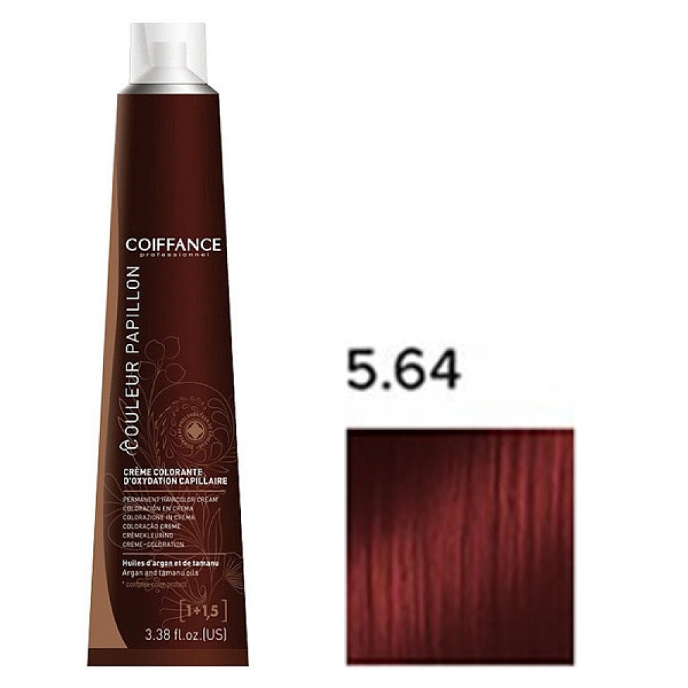 Coiffance Couleur Papillon Color Cream Стойкая крем-краска для волос 5.64 медно-красный светло-коричневый