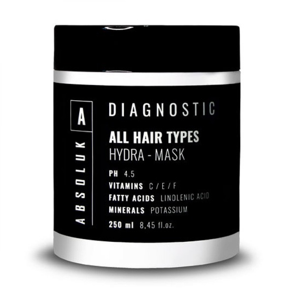 Absoluk Diagnostic All Hair Types Hydra Mask Увлажняющая маска для всех типов волос 250мл