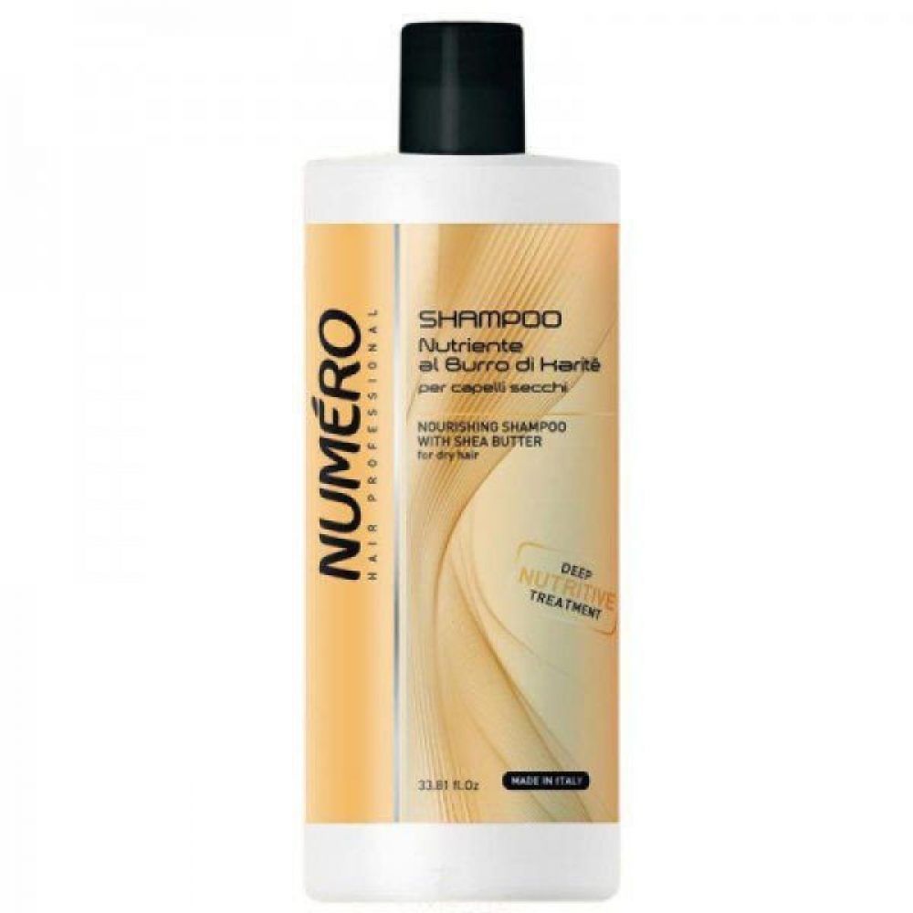 Brelil Numero Nourishing Shampoo With Shea Butter Питательный шампунь с маслом карите 1000мл