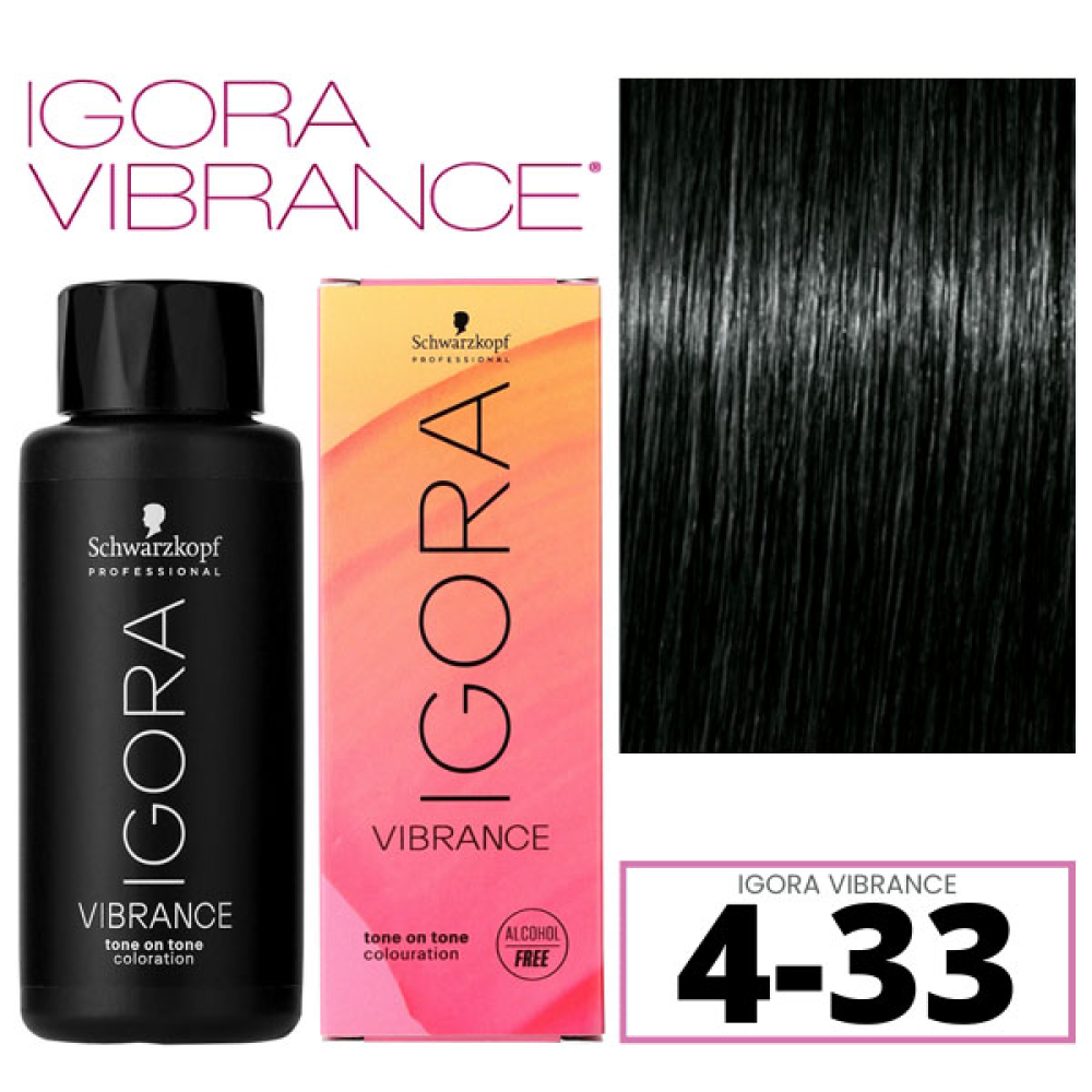Schwarzkopf Igora Vibrance Демиперманентная краска для волос_4-33 средне-коричневый матовый экстра 60мл