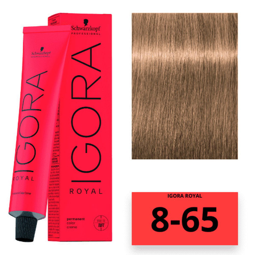 Schwarzkopf Igora Royal Color Перманентная крем-краска для волос 8-65 светло-русый шоколадный золотистый 60мл